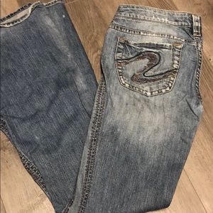 EUC bootcut Silver jeans